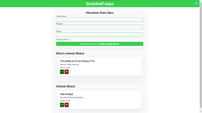 Bookshelf App